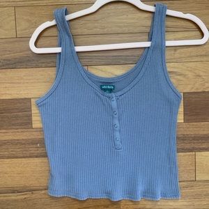 purple tank top with snaps! make an offer!